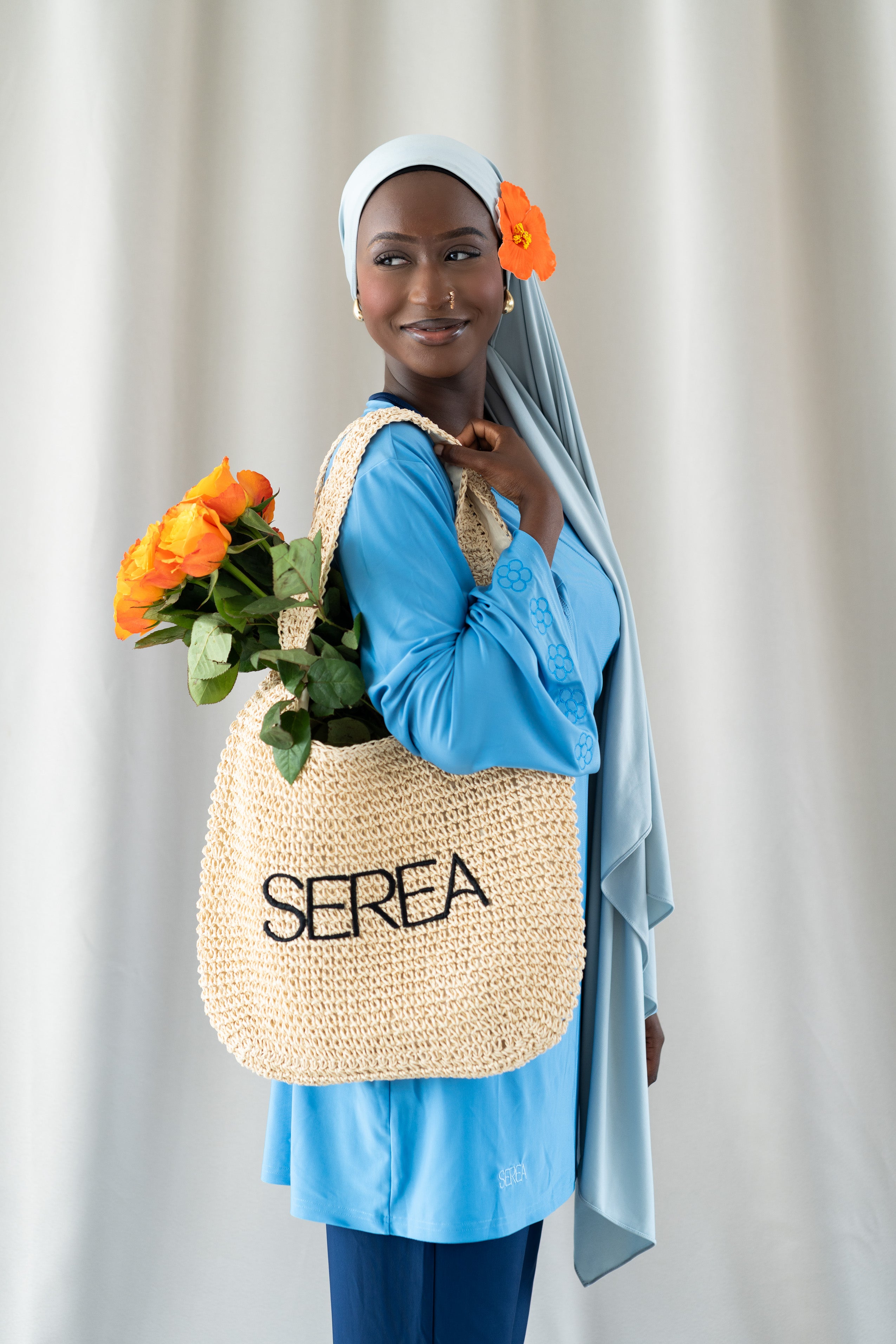 RAFFiA BEACH BAG