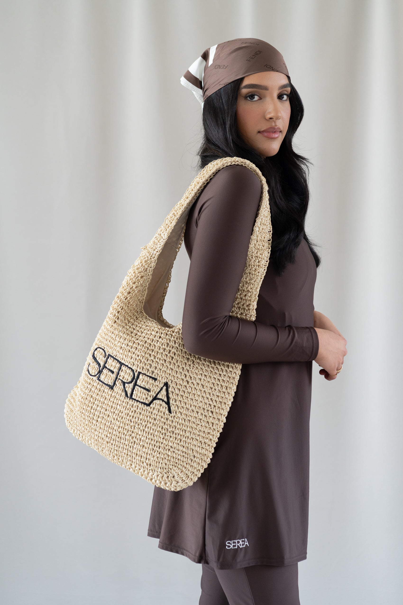 RAFFIA BEACH BAG